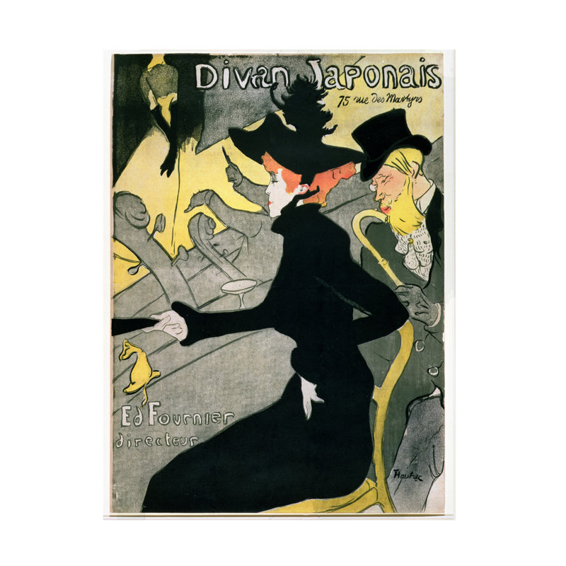Henri De Toulouse-Lautrec Divan Japonais, 1893 Canvas Art, 19" H x 14" W