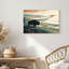 Art mural sur toile, silhouette de bison-133551674