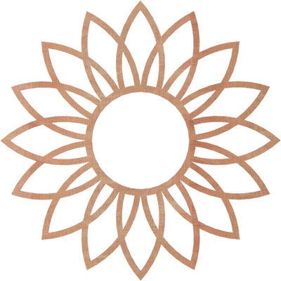Médaillon de plafond 30 po x 30 po x 10 1/2 po x P 3/8 po Daisy