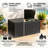 Quartey 100 Gallons Water Resistant Resin Lockable Deck Box-57482493