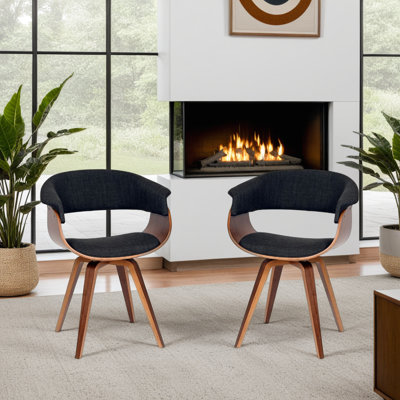 48.26cm H Polyester Upholstered Armchair