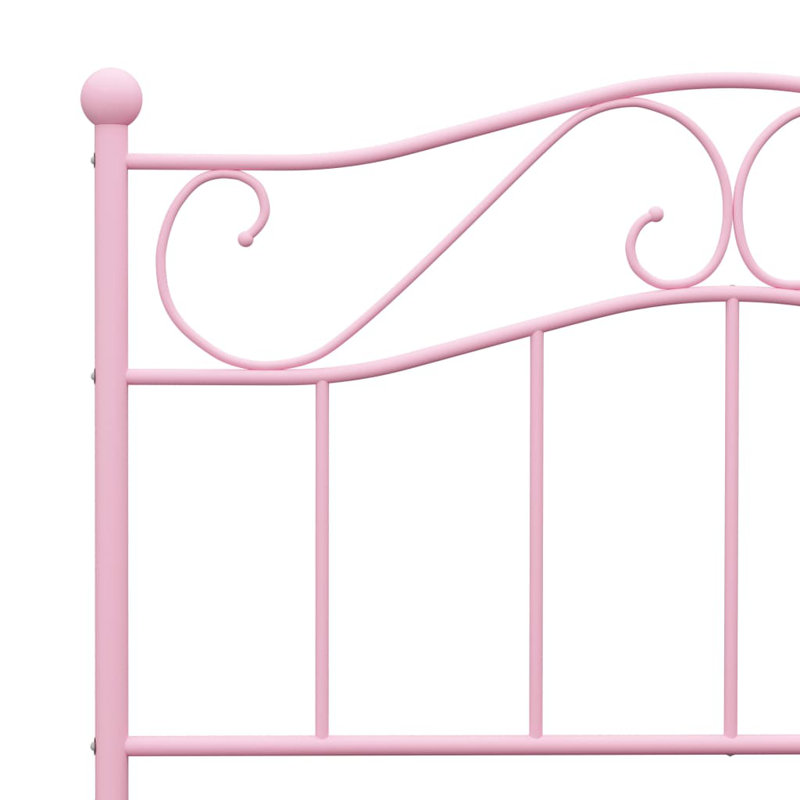 Vankirk Open-Frame Bed, 100 x 200 cm, Pink