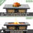 28" 50000 BTU Outdoor Fire Pit Table Square Propane Fire Pit with Lid for Patio Deck Garden Steel Brown