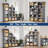 18-Cube Grey Bookshelf, Storage Organizer For Bedroom, Living Room, Office-166388911