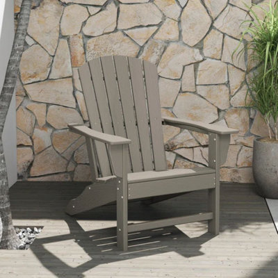 Chaise Adirondack en plastique Alvertia