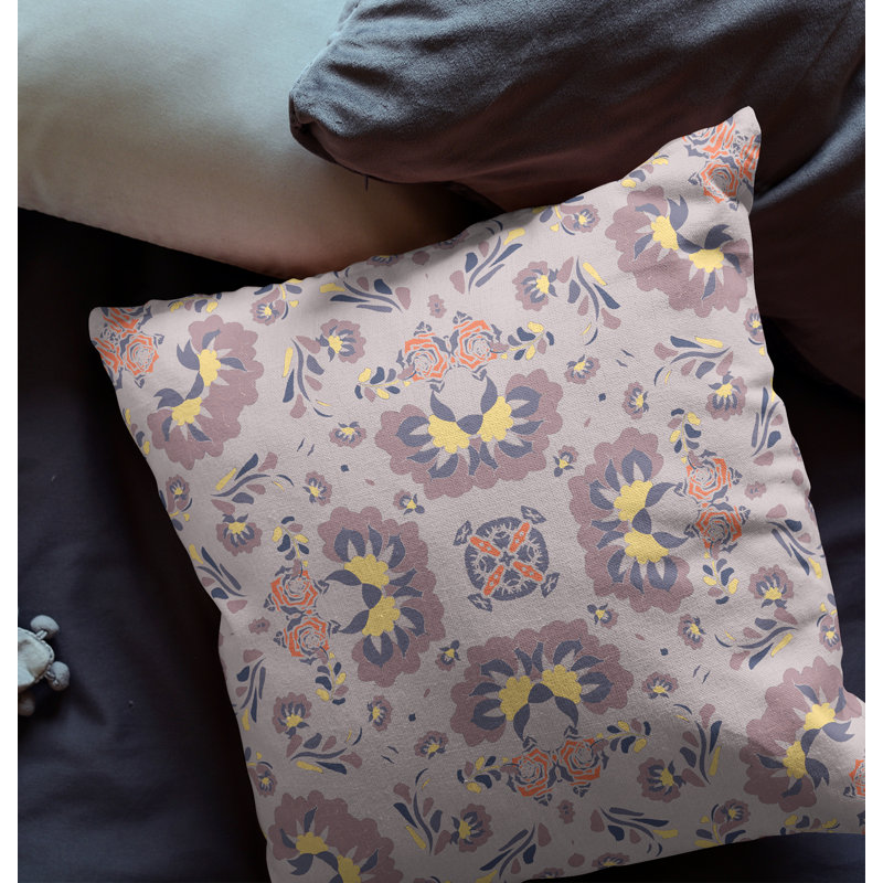  Housse de coussin Divine, 20 po x 20 po, Brun/jaune