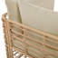 Ensemble de canapé modulaire en rotin 7 pièces avec coussins épais et coussins 7 pièces-130160141