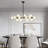 Jewellia 16-Light Metal Sputnik Chandelier with Glass Shades and Adjustable Height-305184211
