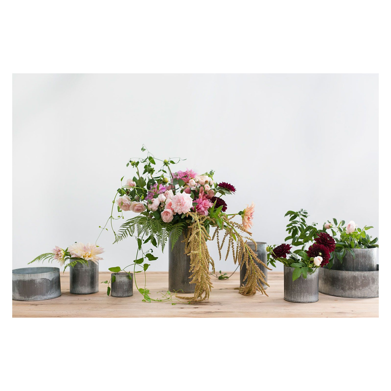 Angelline Handmade Metal Table Vase, 7.5" H x 4.5" W x 4.5" D