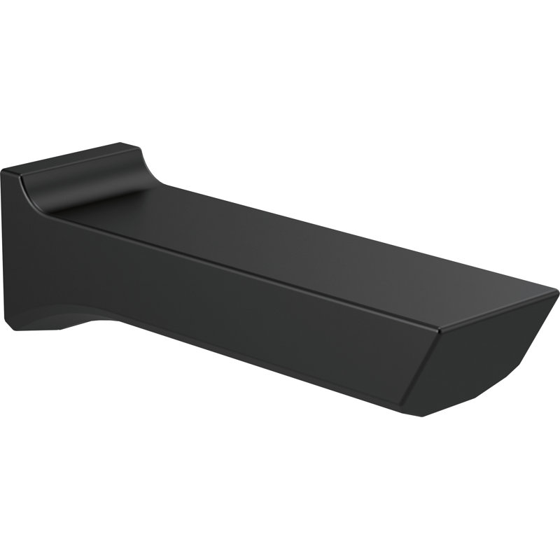 Garniture de robinet de baignoire murale pivotante, Noir mat