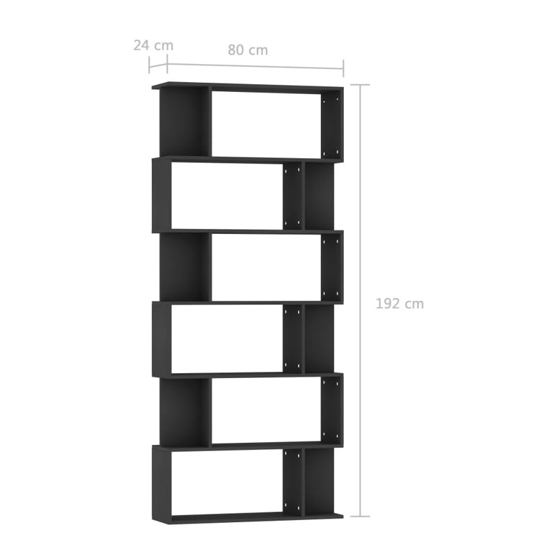Alec-Andrew 203.2cm W Bookcase, Black