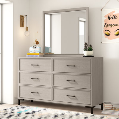 Commode double 6 tiroirs Braecyn