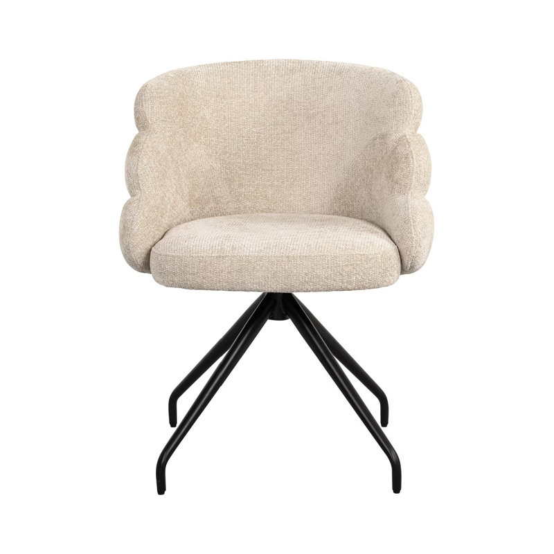 Chaise d'appoint Kayla, Crème