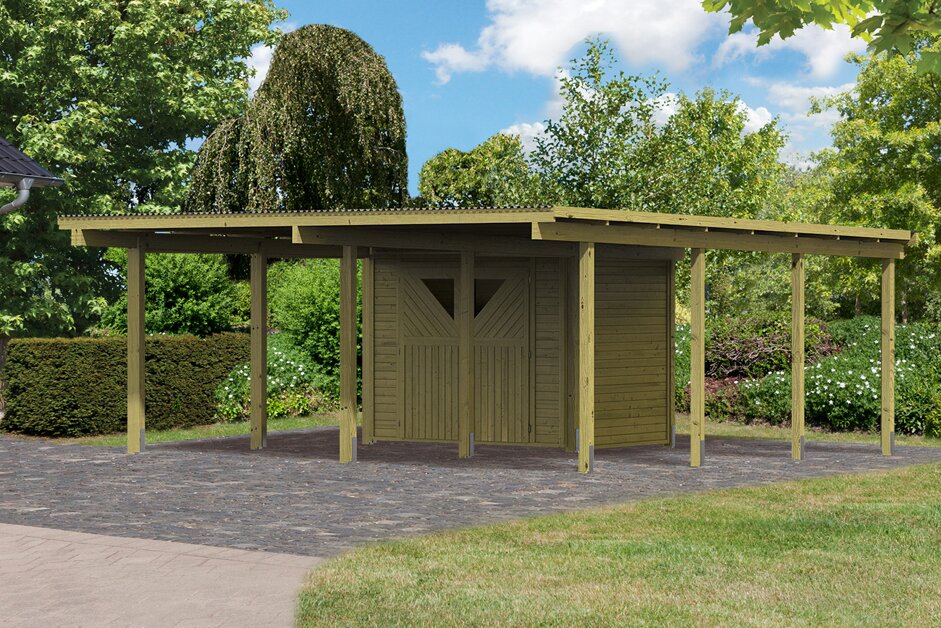 Doppelcarport Eco 2 Variante A