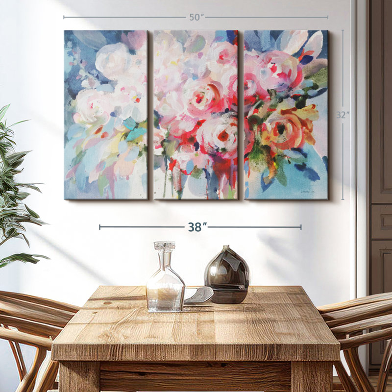 «Fullness Of Flowers» sur toile, H 32 po x l 50 po x P 1,25 po