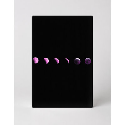 Lunar Eclipse Phases — Portrait Canvas Wall Art