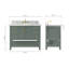 Ensemble de meuble-lavabo simple 43 po Magnolia-1497386275