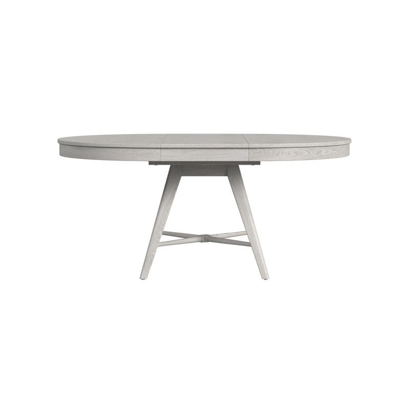 Catriona 48" Wide Solid Ash Round Dining Table, White