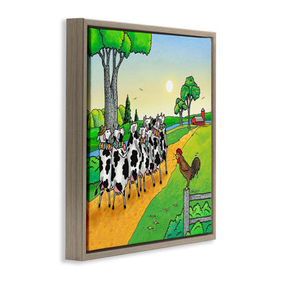 Funny Cows Come Home Floating Frame, design by Roger Straub