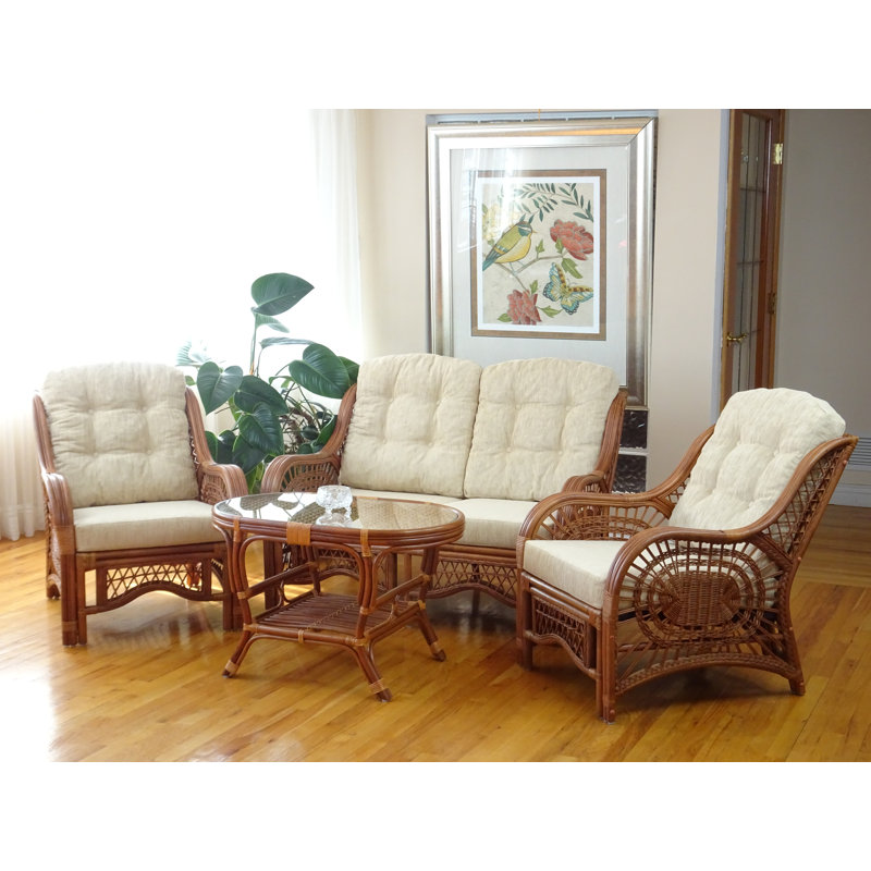 Ottoville Upholstered 48'' Sofa, Cream