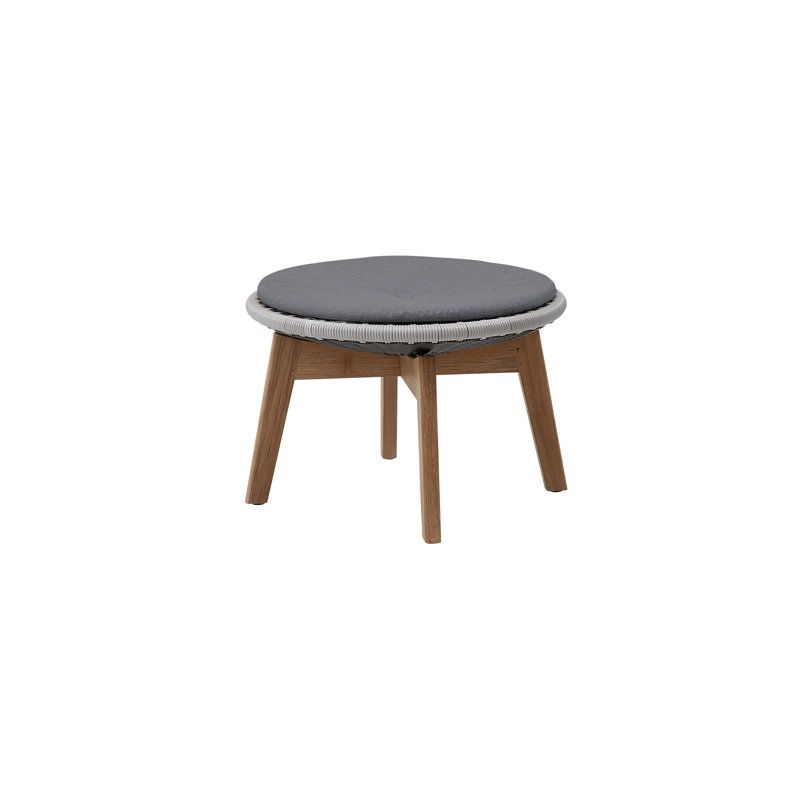 Peacock Outdoor Teak Ottoman