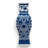 Rectangular Porcelain Vase Blue Floral
