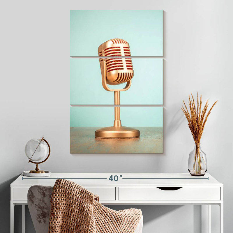Microphone dynamique Abarca, H 32 po x l 20 po