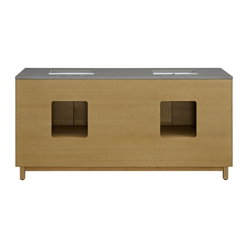 Horizontal Linear 72" Double  Sink Vanity