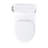 TOTO Ultramax One-Piece Round 1.6 GPF Universal Height Toilet with CEFIONTECT and SS113 SoftClose Seat, Cotton White - MS603113CSFG#01