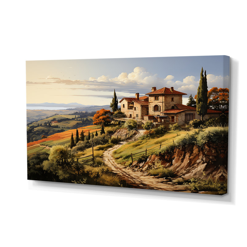 Country Charm Tuscan Splendor - Art mural de campagne pour le salon