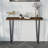 Walnut Solid Wood Rectangular Console Table-73554290