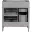Meuble-lavabo moderne 30 po gris, 3 tiroirs avec tiroir basculant, organisateur de porte d'armoire, tablette réglable, glissières de tiroir en métal lisse, pieds romains exquis, planche et tiroirs en bois massif-1500793772-1500793769