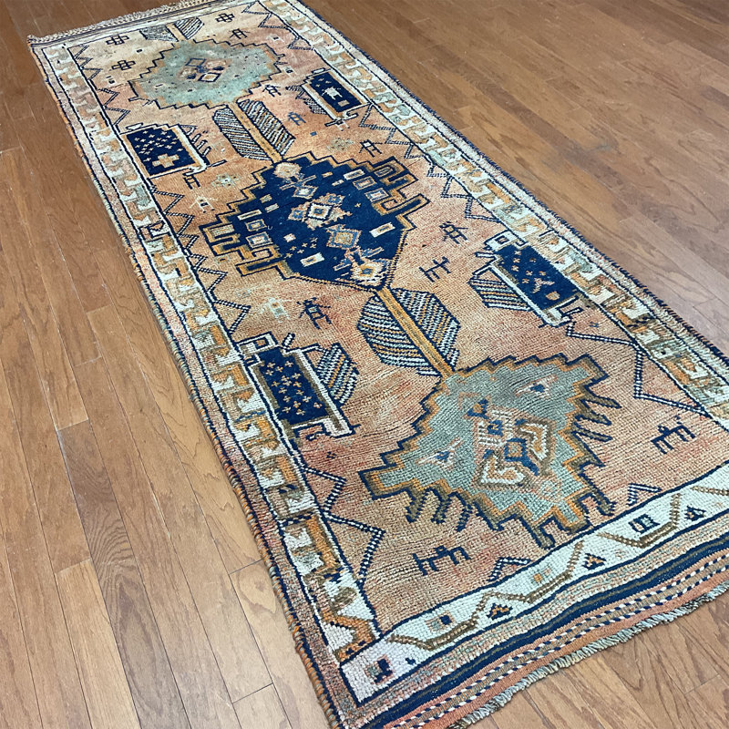 Tapis de couloir Oushak fabriqué à la main Bloomsbury Market