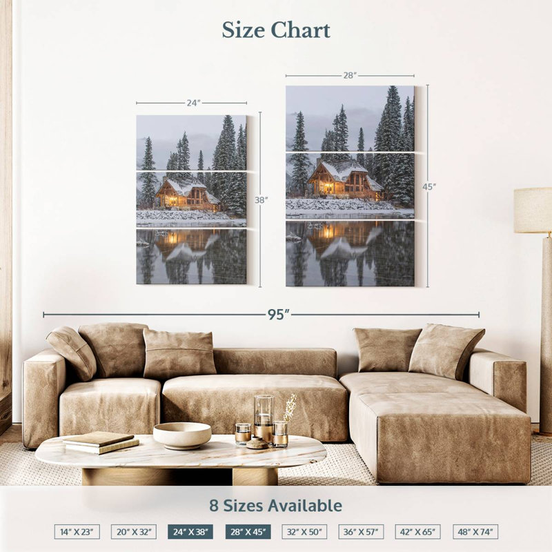 Chalet d'hiver Lilie, H 38 po x l 24 po