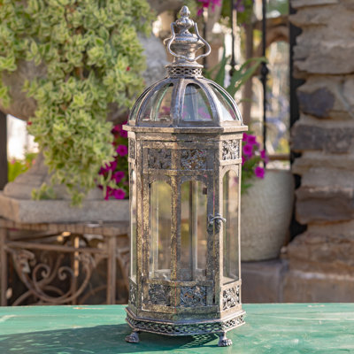 21in. Tall Monte Carlo Iron/Glass Terrarium