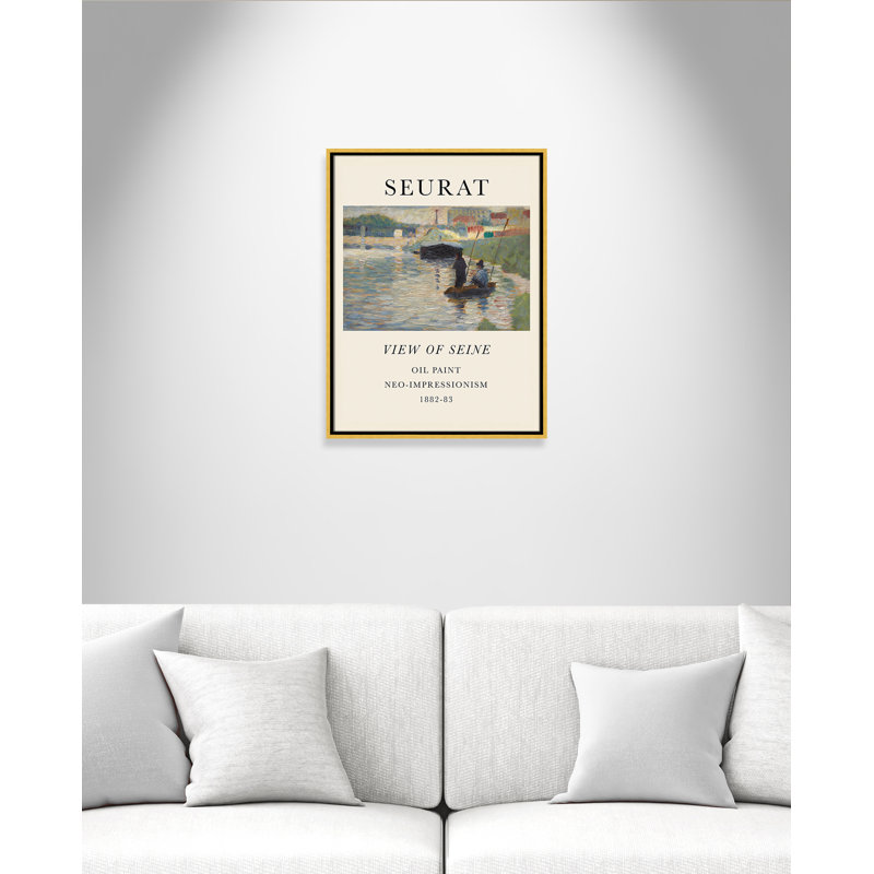 Collection «Old View» par Georges Seurat, Cadre flottant doré, Non, H 25,5 po x l 19,5 po x P 2 po