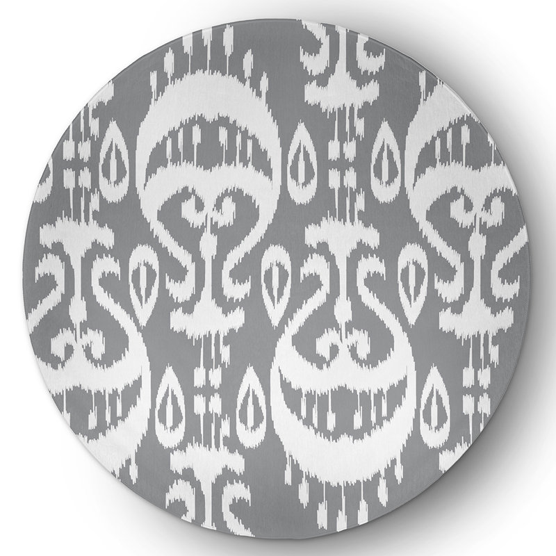 Arrandale Chenille Abstract Indoor Rug, Round 5'
