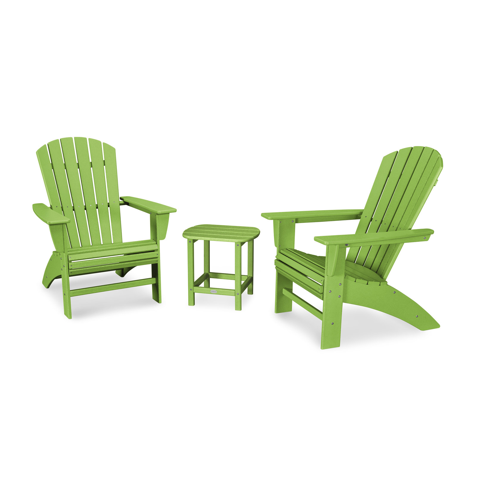 POLYWOOD® Nautical 2-Person Patio Seating Group, Lime