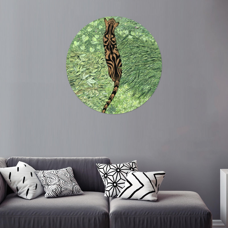 Grande décoration murale en verre animal moderne avec un tigre parfait pour les cadeaux de bébé personnalisés et les cadeaux de Noël