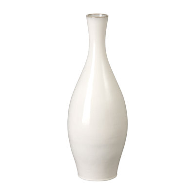 27 in. H Round Ceramic Vase with High-fire treatment