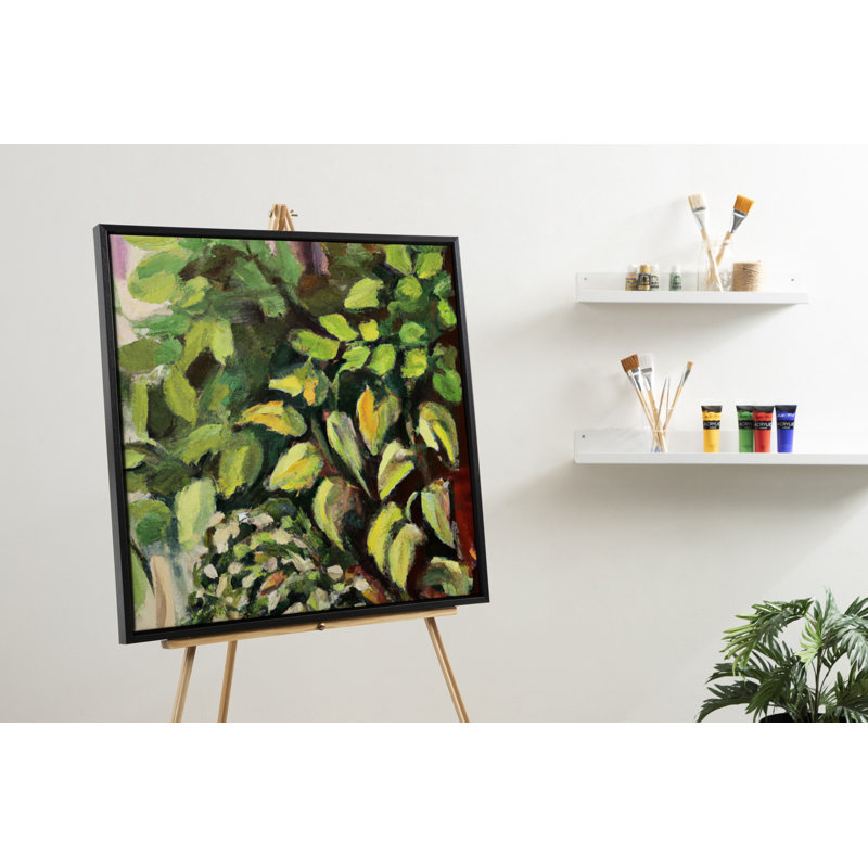 «Blank - Floater Frame», peinture sur toile, Cadre noir