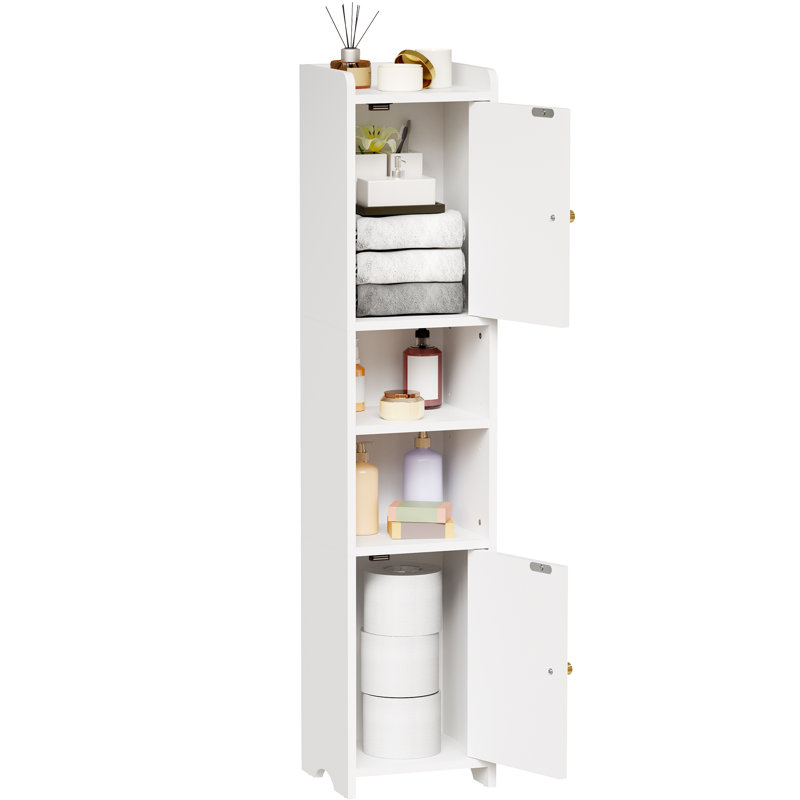 Armoire de rangement de salle de bain 39,4 "avec tablette réglable et portes d'armoire