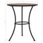 Mosaic Bistro Table Orange/Grey 60Cm Ceramic