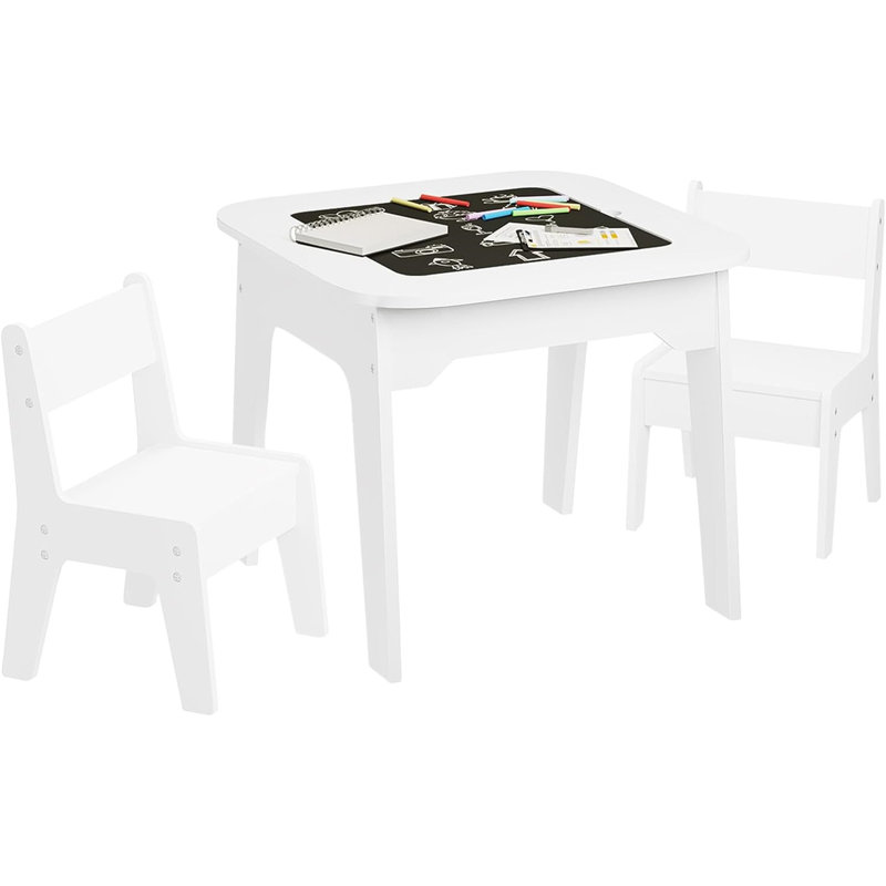 Houchens Kids 3 Piece Square Arts And Crafts Table