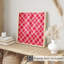 Motif à carreaux abstrait rouge I, reproduction d'art moderne sans cadre-816580107