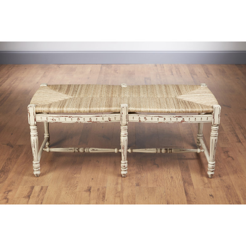 Banc en bois et mèche Damari, Brun