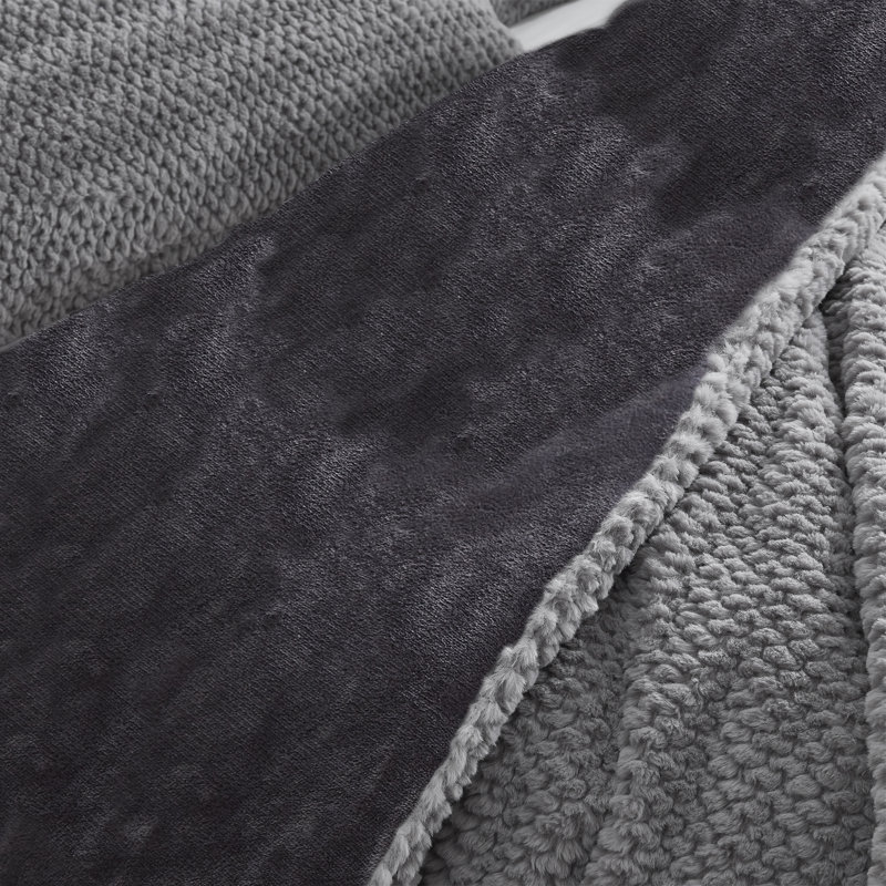 What If Pebbles Were Soft - Ensemble de housse de couette Coma Induction - Gris