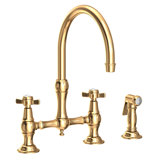 Fairfield Kitchen Bridge Faucet with Side Spray