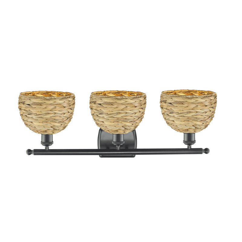 Bacarri 3 - Light Dimmable Vanity Light, Matte Black