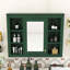 Armoire à pharmacie murale avec miroir et 6 tablettes ouvertes pour un rangement amélioré dans la salle de bain-1382762960